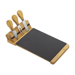 Набор для сыра из сланцевой доски и ножей Bamboo collection "Taleggio"