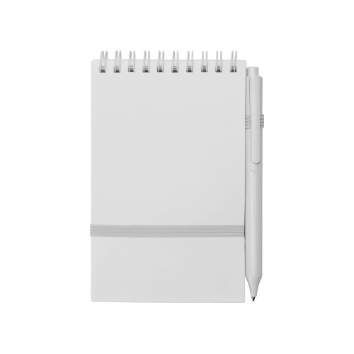 Антибактериальный набор с блокнотом и стаканом  "Safe work", белый