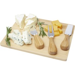 Ement Бамбуковая доска для сыра и инструменты, natural