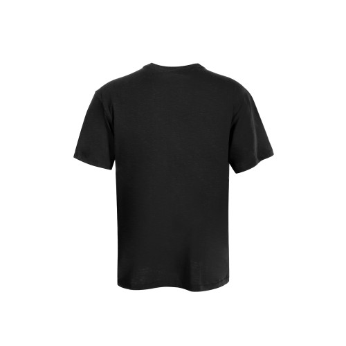 Футболка из джерси с протяжками «Portofino» унисекс, черный