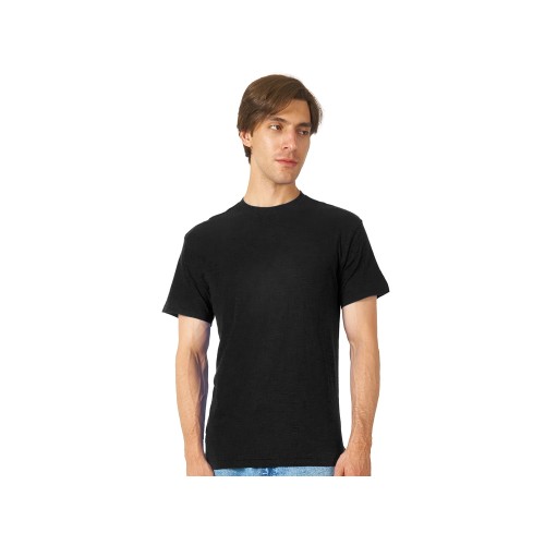 Футболка из джерси с протяжками «Portofino» унисекс, черный