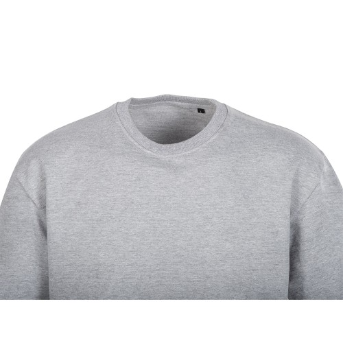 Футболка из френч терри «Warsaw» унисекс 220гр, серый меланж