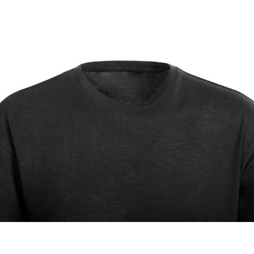 Футболка из джерси с протяжками «Portofino» унисекс, черный