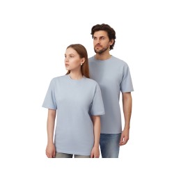 Футболка из френч терри «Warsaw» унисекс 220гр, небесно-голубой