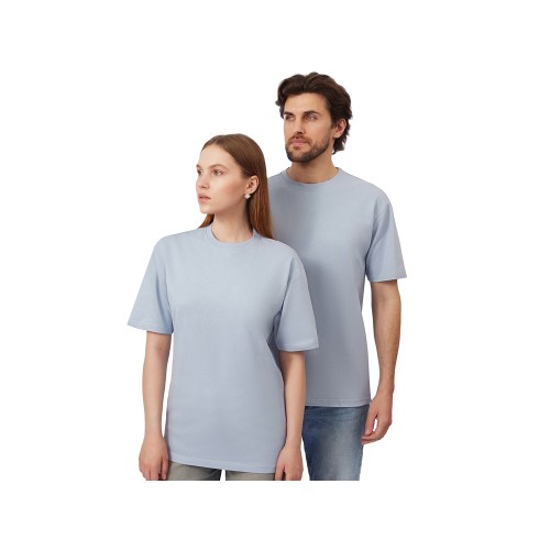 Футболка из френч терри «Warsaw» унисекс 220гр, небесно-голубой