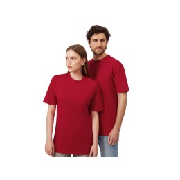 Футболка из френч терри «Warsaw» унисекс 220гр, красный