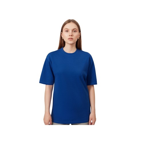 Футболка из френч терри «Warsaw» унисекс 220гр, кл. синий