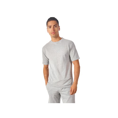 Футболка из френч терри «Warsaw» унисекс 220гр, серый меланж