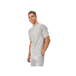 Футболка из френч терри «Warsaw» унисекс 220гр, серый меланж