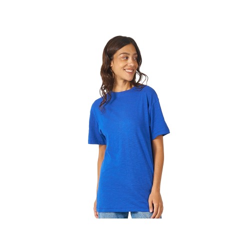 Футболка из джерси с протяжками «Portofino» унисекс, классический синий