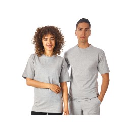 Футболка из френч терри «Warsaw» унисекс 220гр, серый меланж