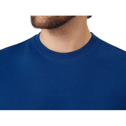 Футболка из френч терри «Warsaw» унисекс 220гр, кл. синий