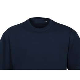 Футболка из френч терри «Warsaw» унисекс 220гр, темно-синий