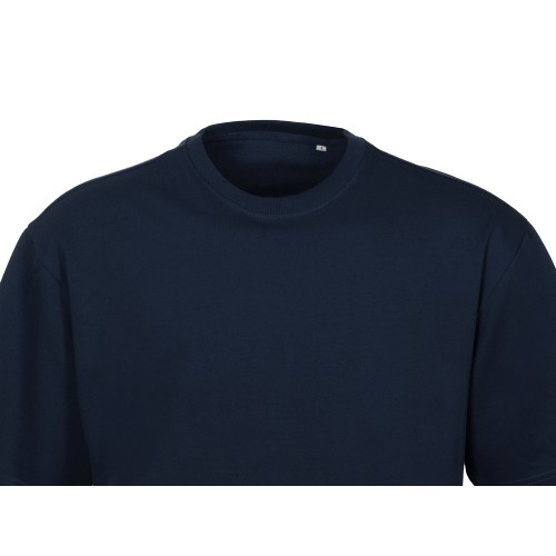 Футболка из френч терри «Warsaw» унисекс 220гр, темно-синий