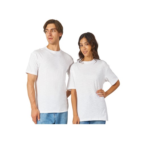 Футболка из джерси с протяжками «Portofino» унисекс, белый