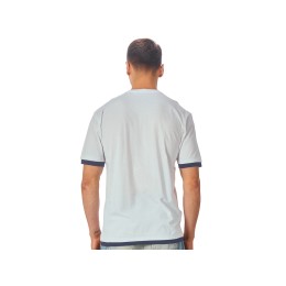 Футболка «Rotterdam» мужская, жемчужный/темно-синий