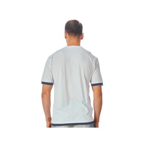 Футболка «Rotterdam» мужская, жемчужный/темно-синий