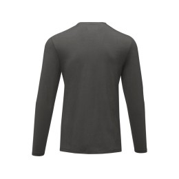 Ponoka мужская футболка из органического хлопка, длинный рукав, storm grey