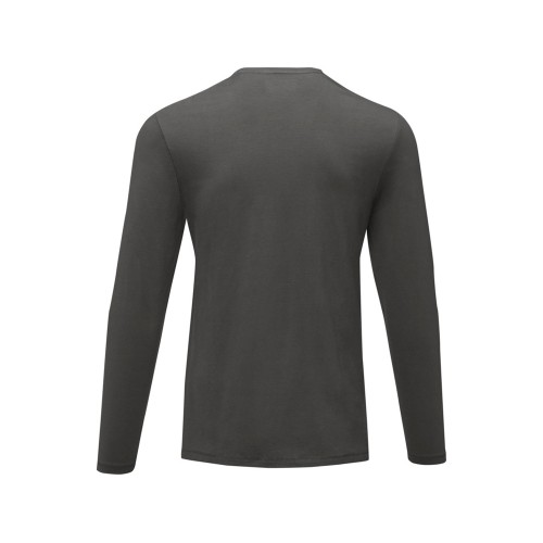Ponoka мужская футболка из органического хлопка, длинный рукав, storm grey