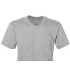 Футболка "Heavy Super Club" мужская с V-образным вырезом, серый меланж