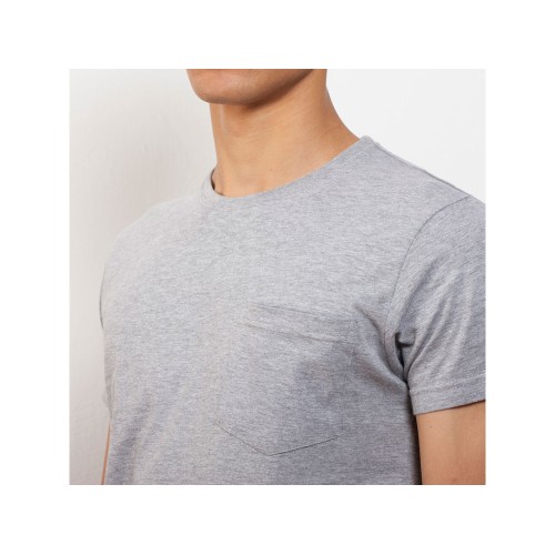 Футболка "Teckel" мужская, серый меланж