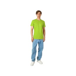 Футболка "Heavy Super Club" мужская с V-образным вырезом, зеленое яблоко