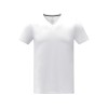 Somoto Мужская футболка с коротким рукавом и V-образным вырезом , белый