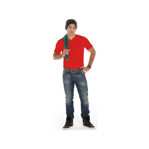 Футболка "Heavy Super Club" мужская с V-образным вырезом, красный