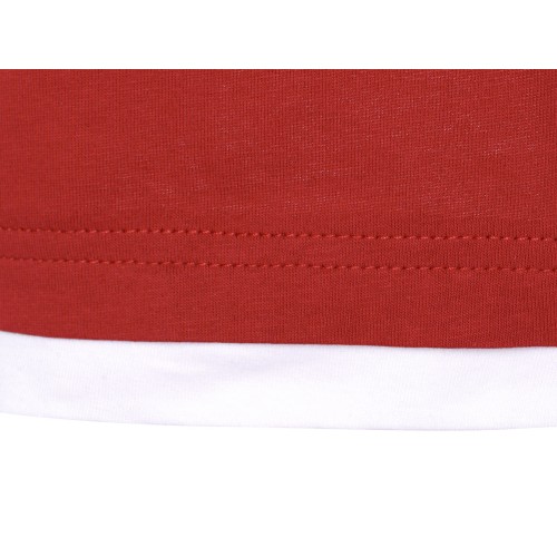 Футболка «Rotterdam» мужская, красный/белый