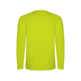 Футболка "Montecarlo " мужская с длинным рукавом, неоновый желтый