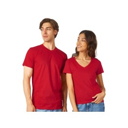 Футболка "Heavy Super Club" мужская с V-образным вырезом, красный