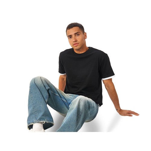 Футболка «Rotterdam» мужская, черный/белый