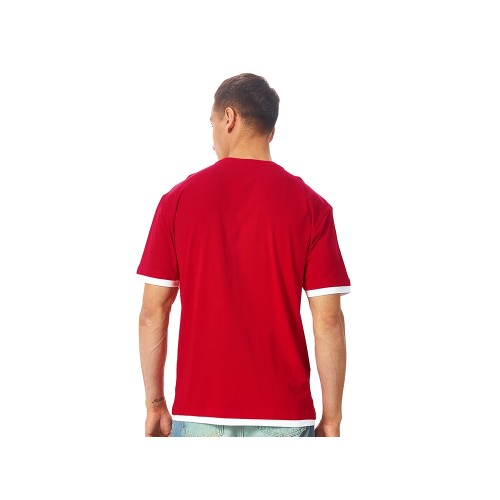 Футболка «Rotterdam» мужская, красный/белый