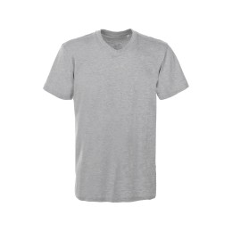 Футболка "Heavy Super Club" мужская с V-образным вырезом, серый меланж