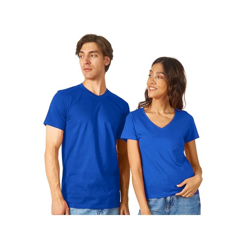 Футболка "Heavy Super Club" мужская с V-образным вырезом, кл. синий