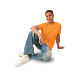 Футболка "Super club" мужская, оранжевый