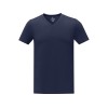 Somoto Мужская футболка с коротким рукавом и V-образным вырезом , темно-синий