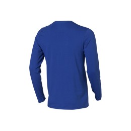 Ponoka мужская футболка из органического хлопка, длинный рукав, синий