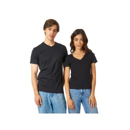 Футболка "Heavy Super Club" мужская с V-образным вырезом, черный