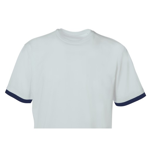 Футболка «Rotterdam» мужская, жемчужный/темно-синий