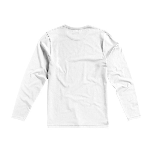 Ponoka мужская футболка из органического хлопка, длинный рукав, белый
