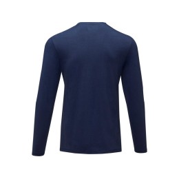 Ponoka мужская футболка из органического хлопка, длинный рукав, темно-синий