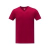 Somoto Мужская футболка с коротким рукавом и V-образным вырезом , красный