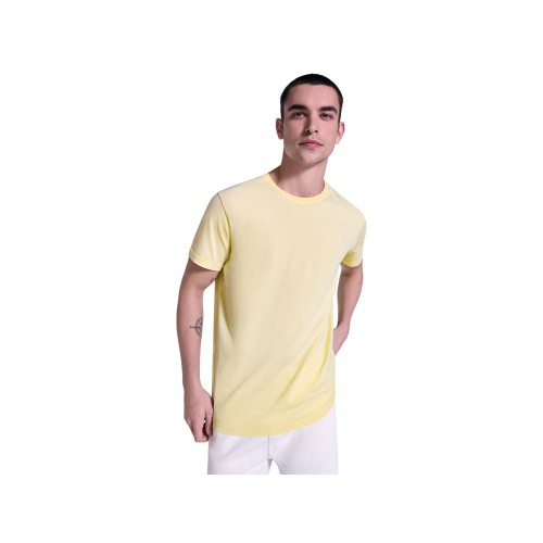 Футболка «Corgi» мужская, солнечно-желтый выстиранный WASHED