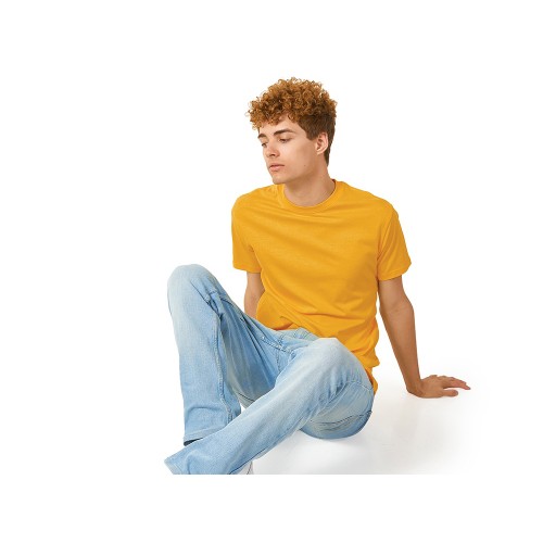 Футболка "Super club" мужская, золотисто-желтый