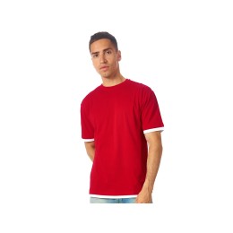 Футболка «Rotterdam» мужская, красный/белый