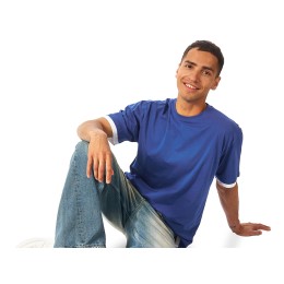 Футболка «Rotterdam» мужская, кл синий/белый