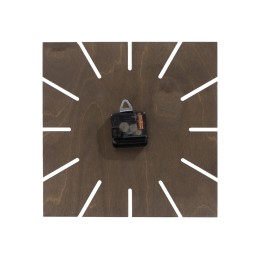 Часы деревянные "Olafur" квадратные, 28 см, шоколадный