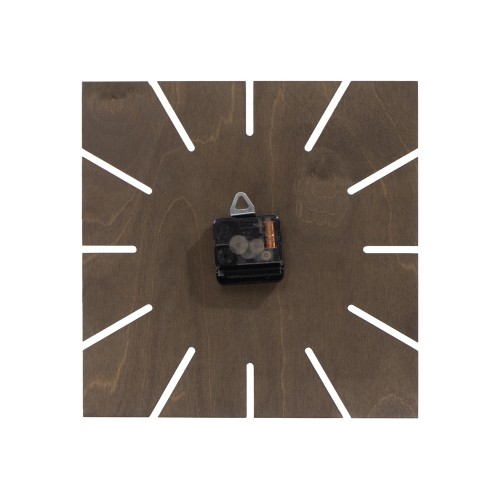 Часы деревянные "Olafur" квадратные, 28 см, шоколадный