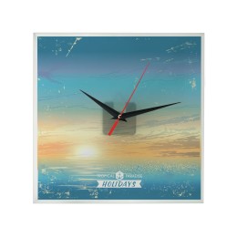 Часы настенные квадратные из стекла 28х28 см «Nile» (Р)